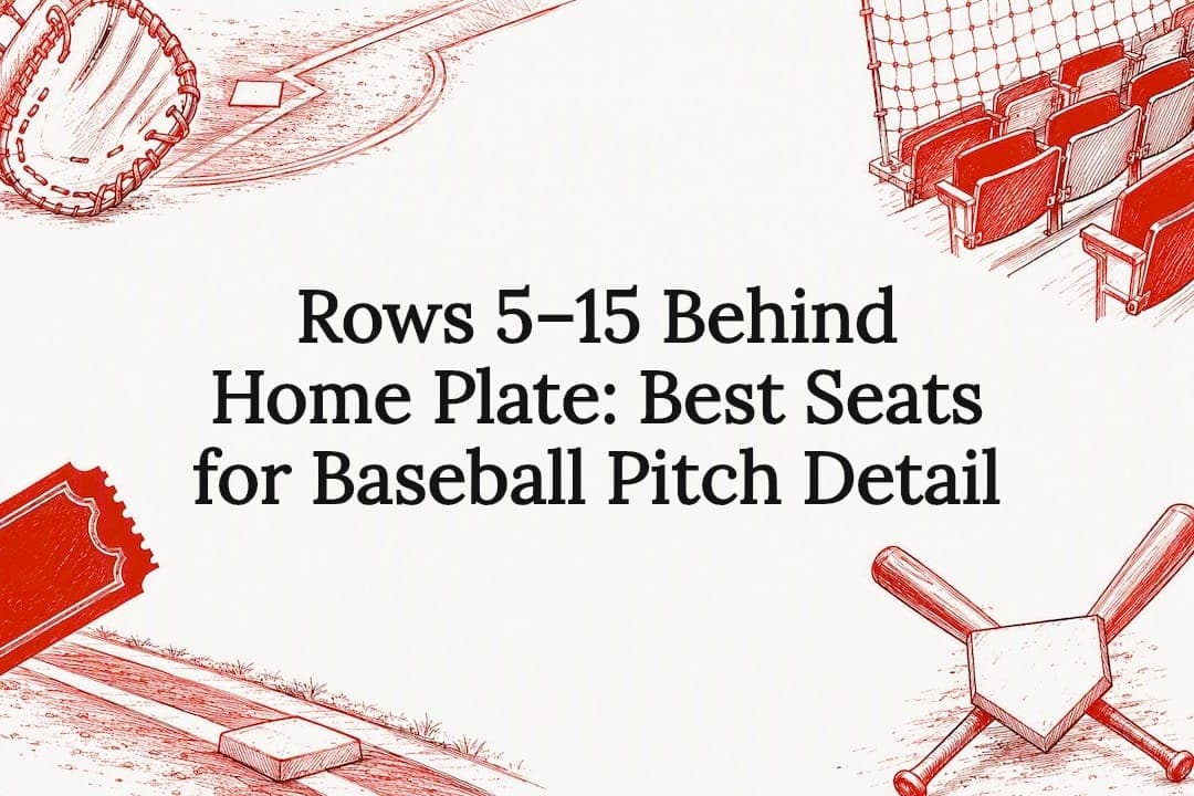 Rows 5–15 Behind Home Plate: Best Seats for Baseball Pitch Detail
