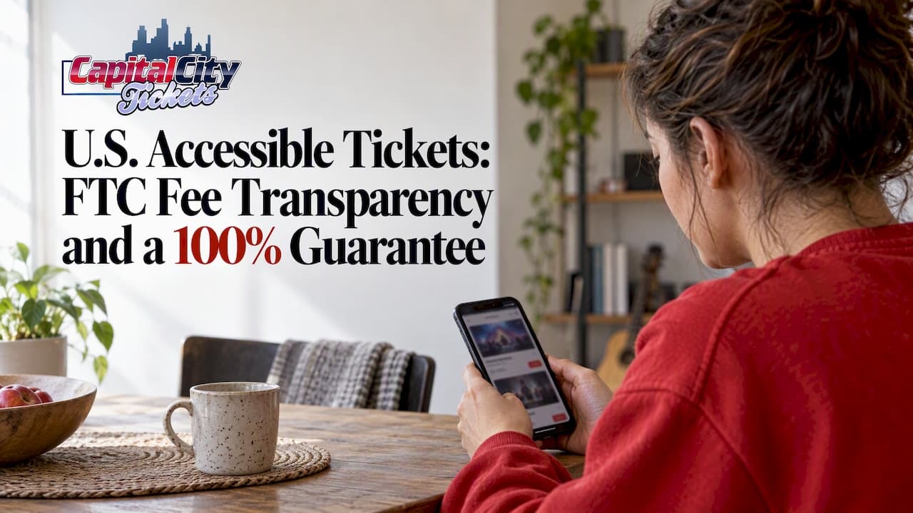 U.S. Accessible Tickets: FTC Fee Transparency and a 100% Guarantee